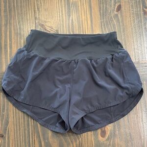 High-Waist Charcoal Women’s Athletic Shorts